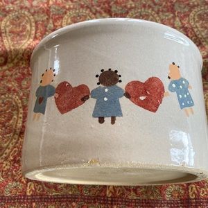 Vintage Robinson Ransbottom Roseville, Ohio folk art stoneware crock